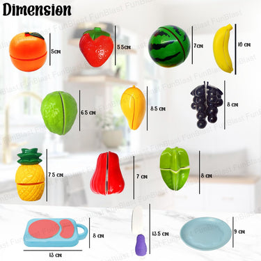 MiniChef | Corta y juega - Set de juguetes educativos para cortar frutas para niños